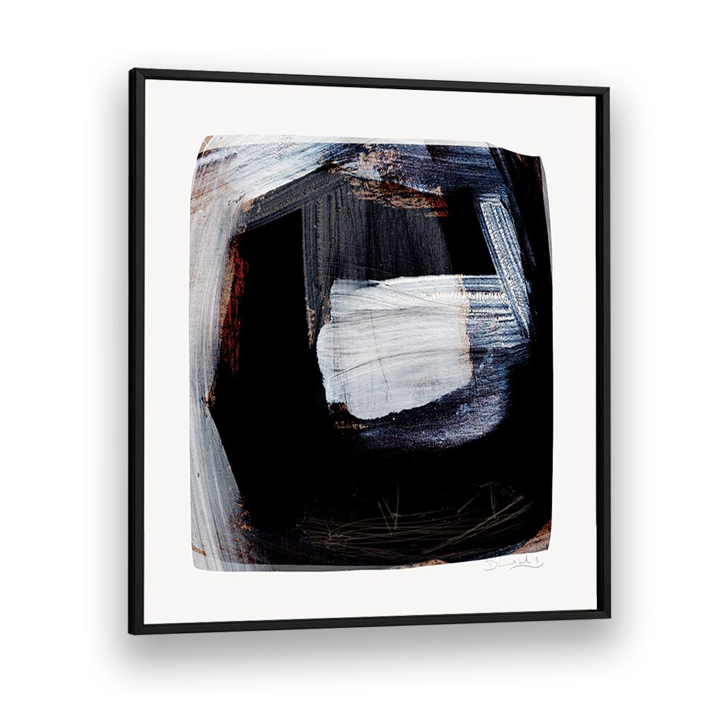 Trapped By Dan Hobday Abstract Art Abstract Paintings in Black Plain Frame