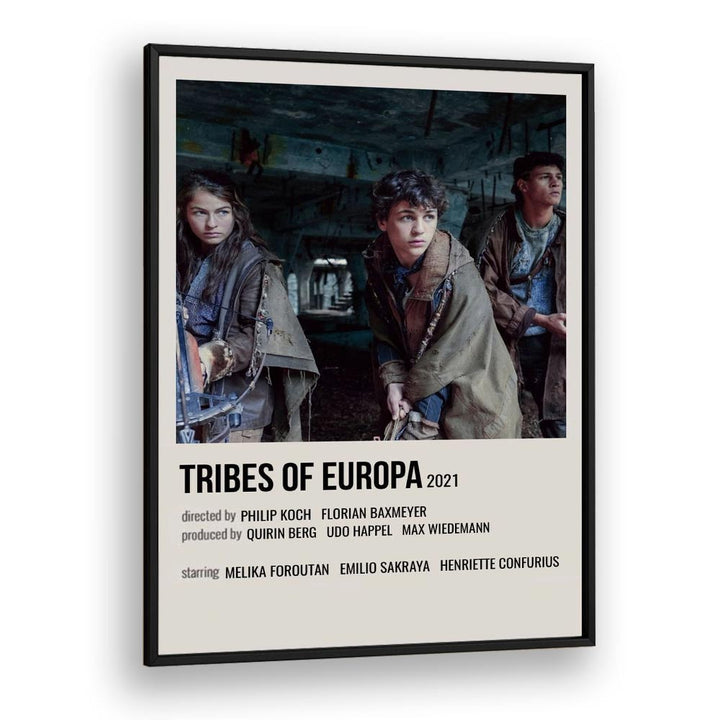 Tribes Of Europa 2021 Movie Posters in Black Plain Frame