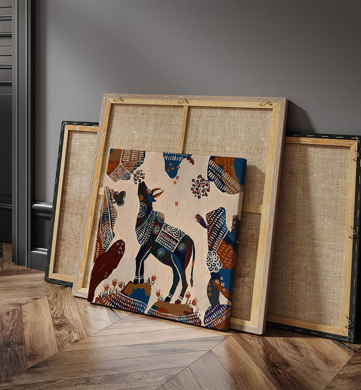 TRIPTYCH - BULLS , HANDMADE ARTWORKS