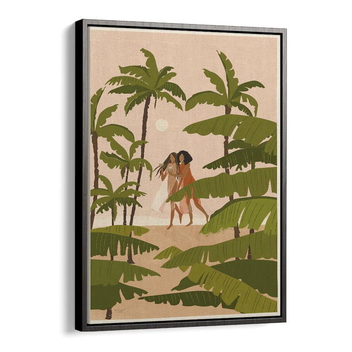 Tropical Paradise By Andi Bell Beach Prints in Black Floater Frame