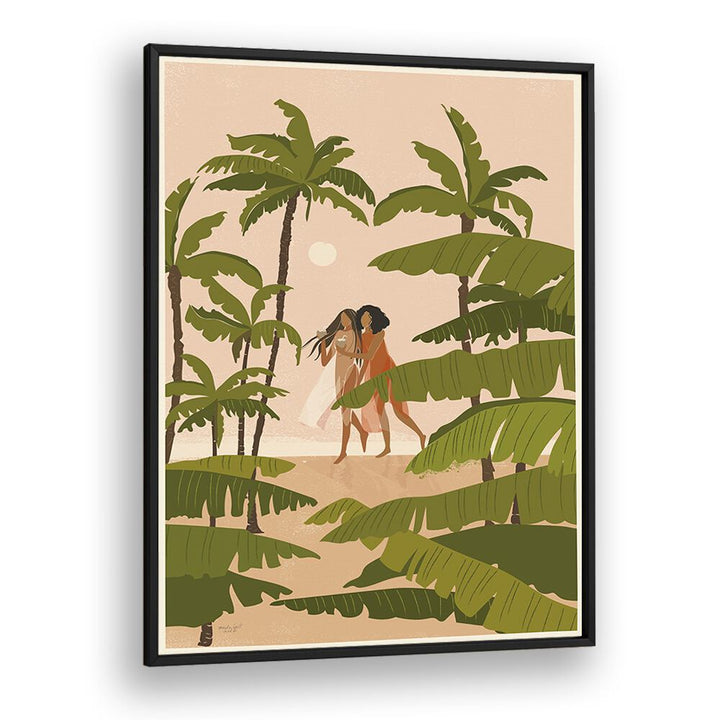 Tropical Paradise By Andi Bell Beach Prints in Black Plain Frame