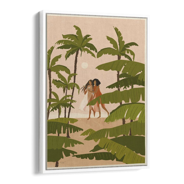 Tropical Paradise By Andi Bell Beach Prints in White Floater Frame