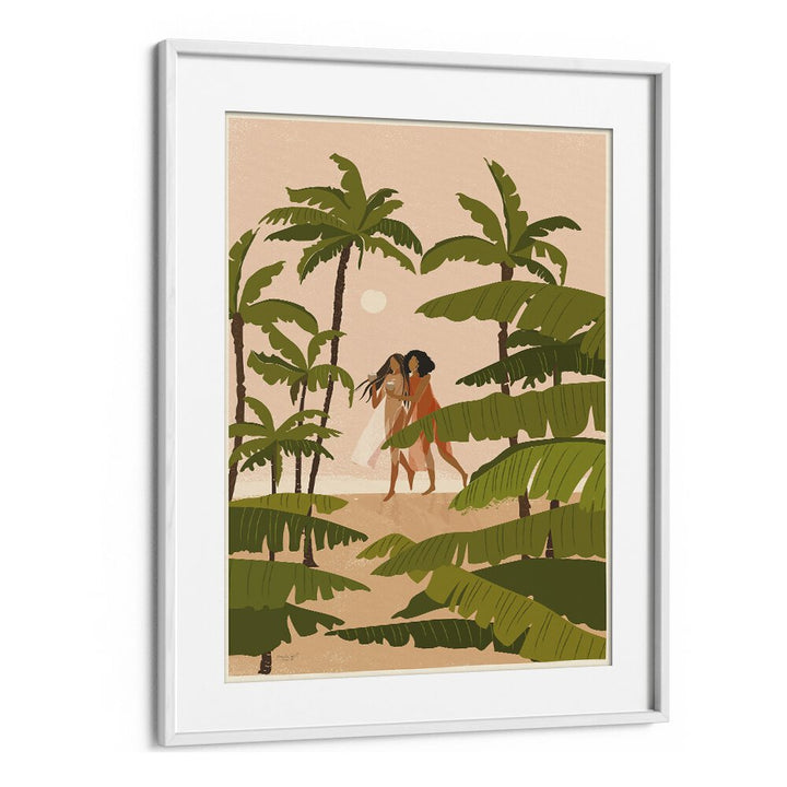 Tropical Paradise By Andi Bell Beach Prints in White Frame With Mount