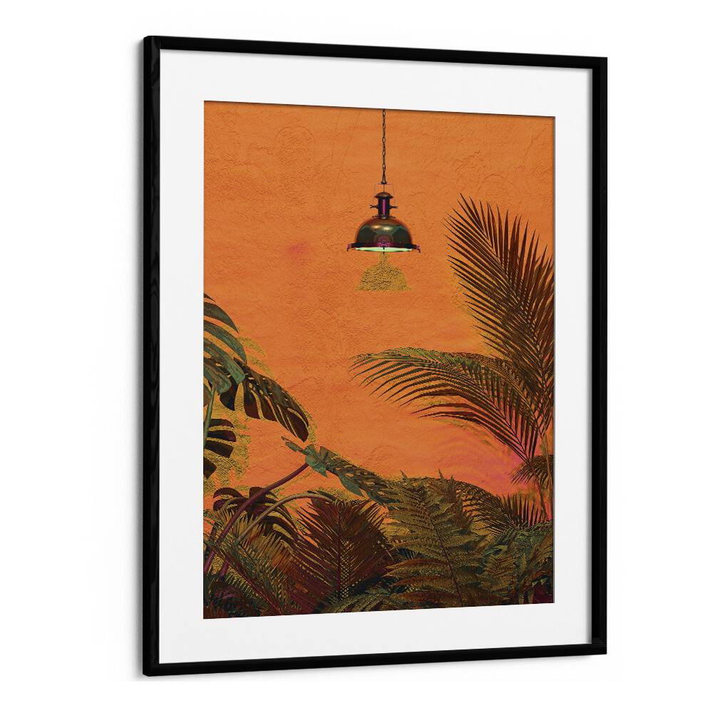 Tropical Wall By Cosmo Zach Surreal Art Prints Surrealism in Black Frame With Mount