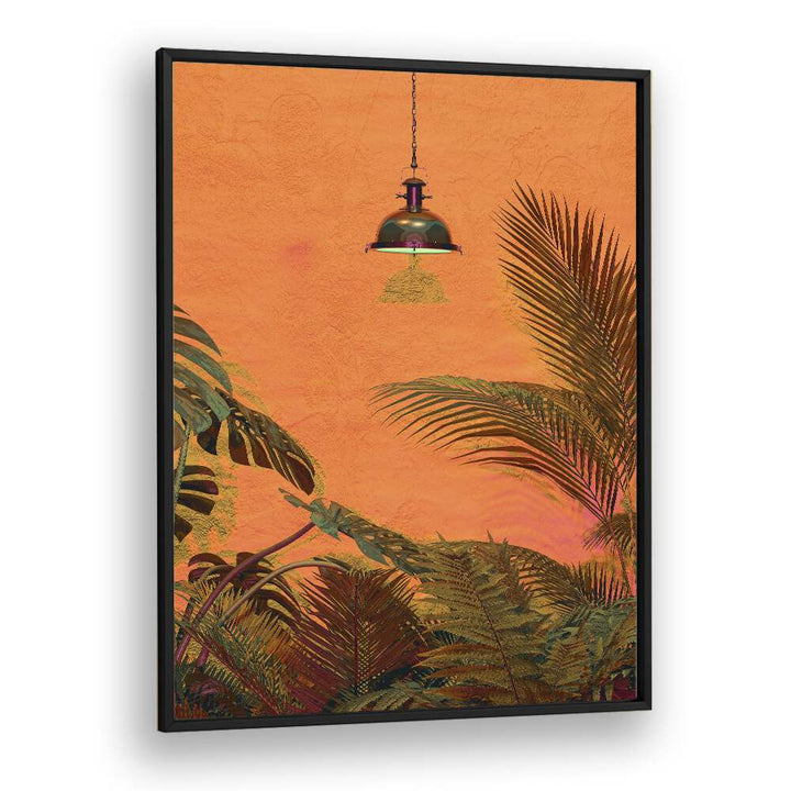 Tropical Wall By Cosmo Zach Surreal Art Prints Surrealism in Black Plain Frame