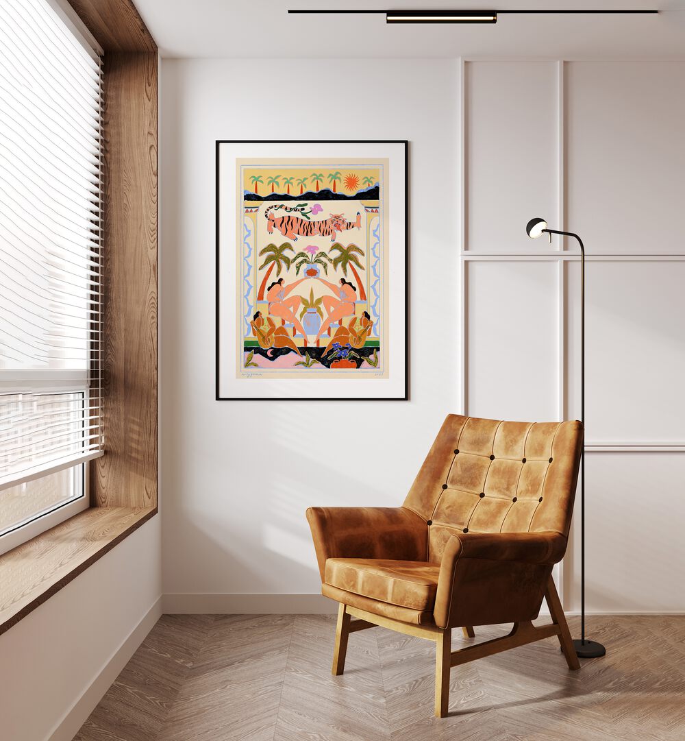 Vibrant TROPICANA, PORTRAITS artwork by Arty Guava, perfect for transforming your living space with color.