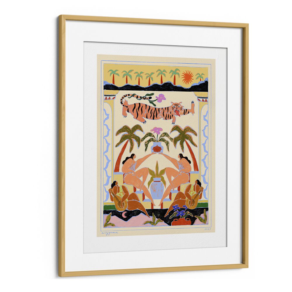 Vibrant TROPICANA, PORTRAITS wall art by Arty Guava, featuring lush colors and dynamic figures to elevate your space.