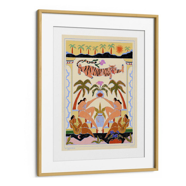 Vibrant TROPICANA, PORTRAITS wall art by Arty Guava, featuring lush colors and dynamic figures to elevate your space.