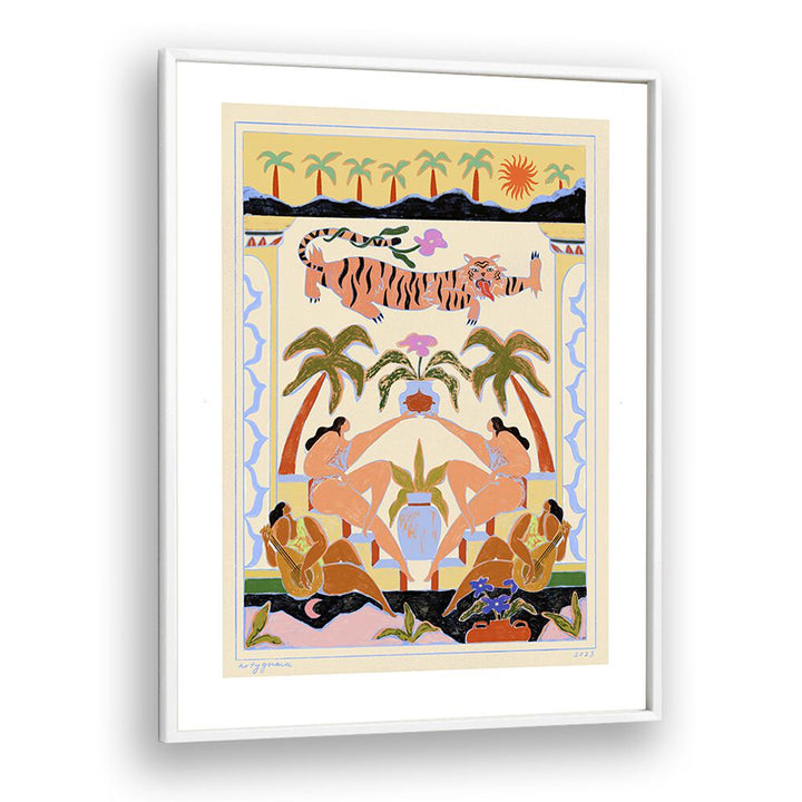 Vibrant TROPICANA, PORTRAITS wall art by Arty Guava, featuring lively figures and tropical elements for your decor.