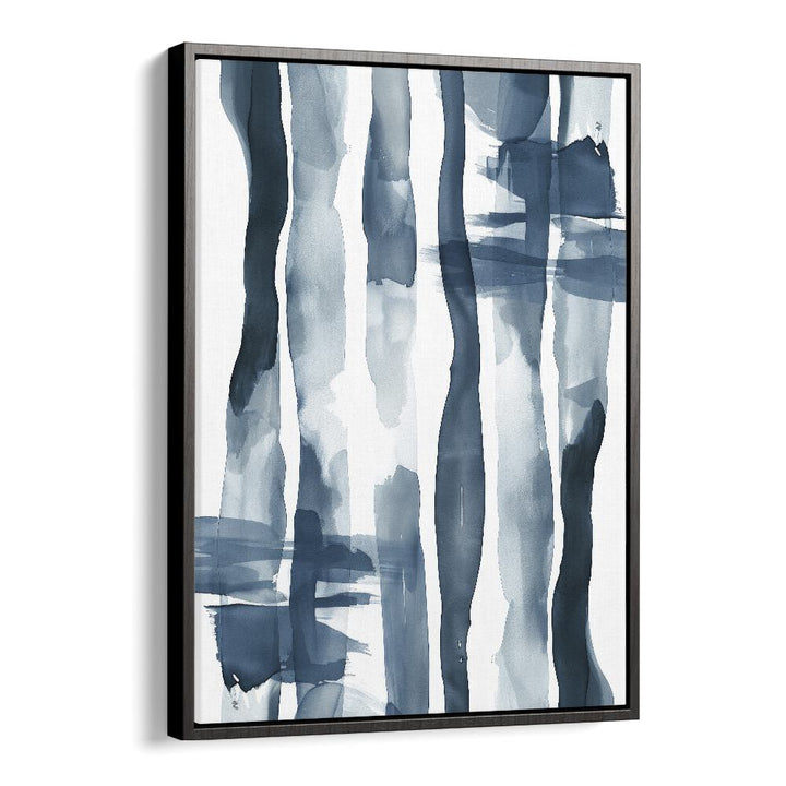 Turquoise Tides Beach Prints Coastal Wall Art in Black Floater Frame