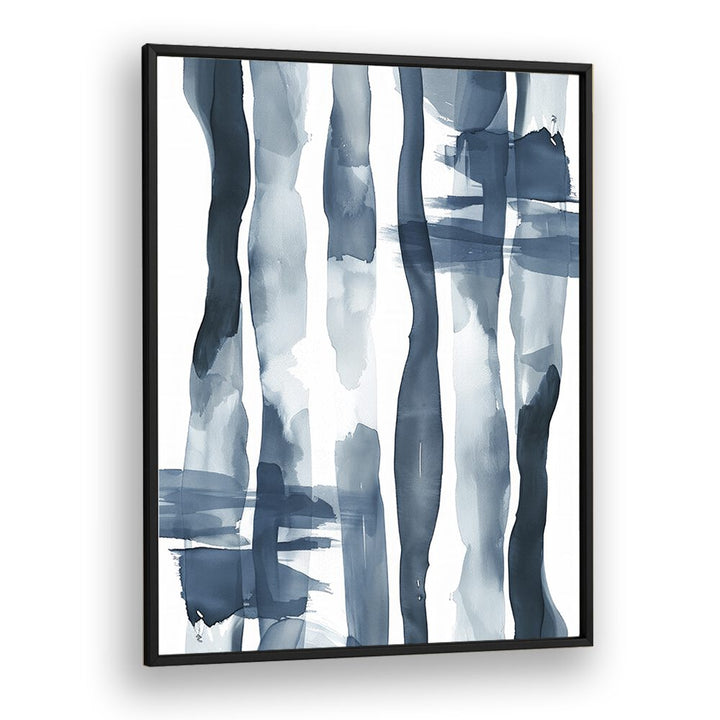 Turquoise Tides Beach Prints Coastal Wall Art in Black Plain Frame