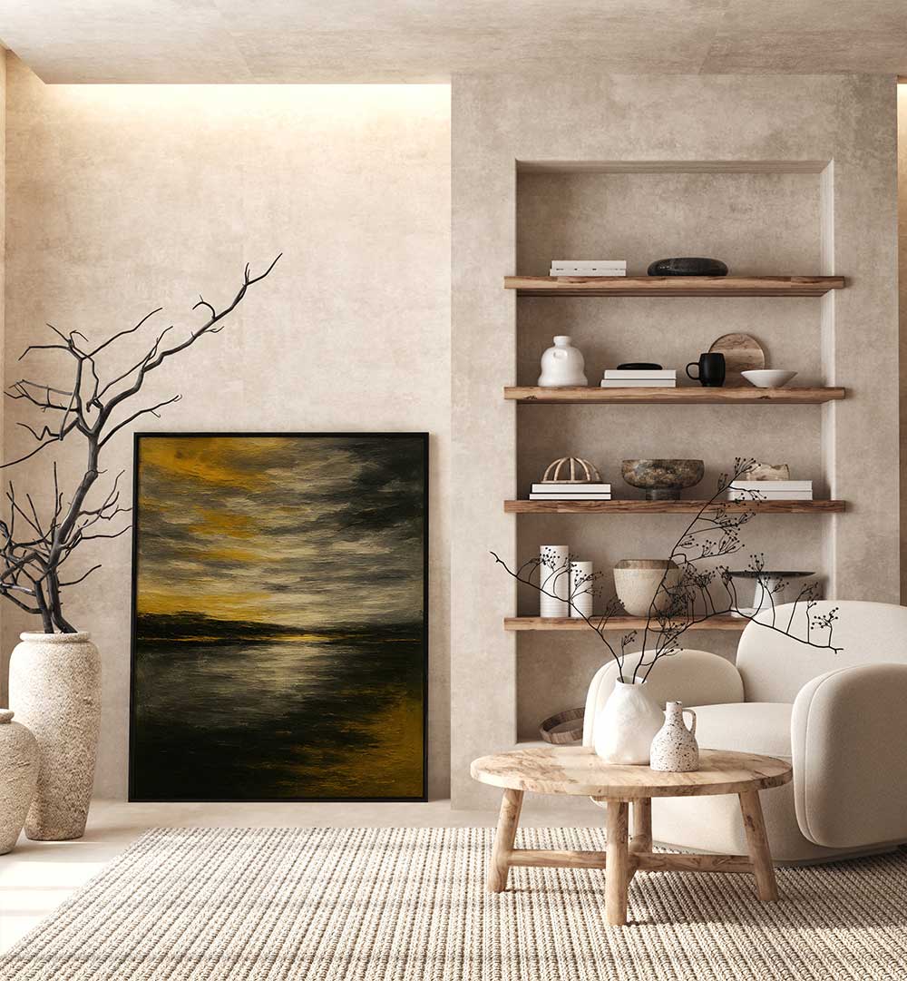 TWILIGHT DRIFT , EXPRESSIONISM PAINTINGS