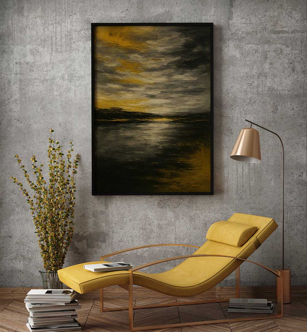 TWILIGHT DRIFT , EXPRESSIONISM PAINTINGS