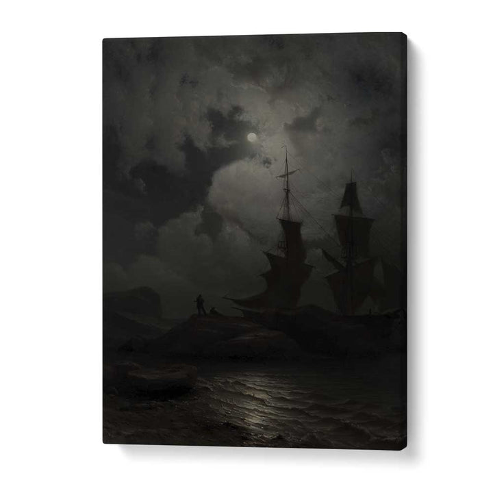 Twilight Voyages Ships Sailing Into The Unknown Gothic Art Prints in Gallery Wrap