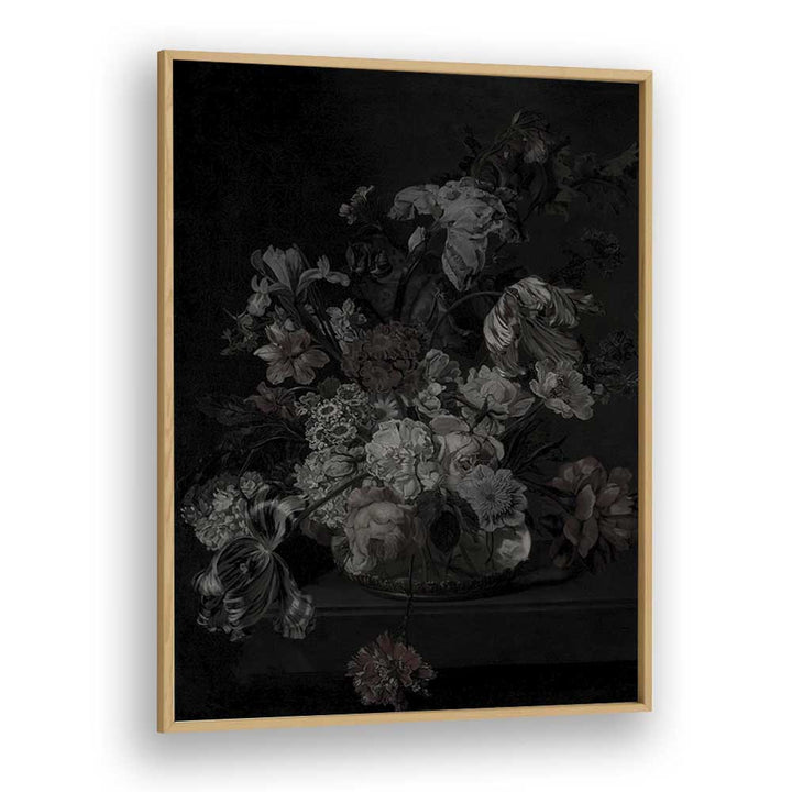 Twilight's Trellis Gothic Wall Art Prints in Oak Wood Plain Frame