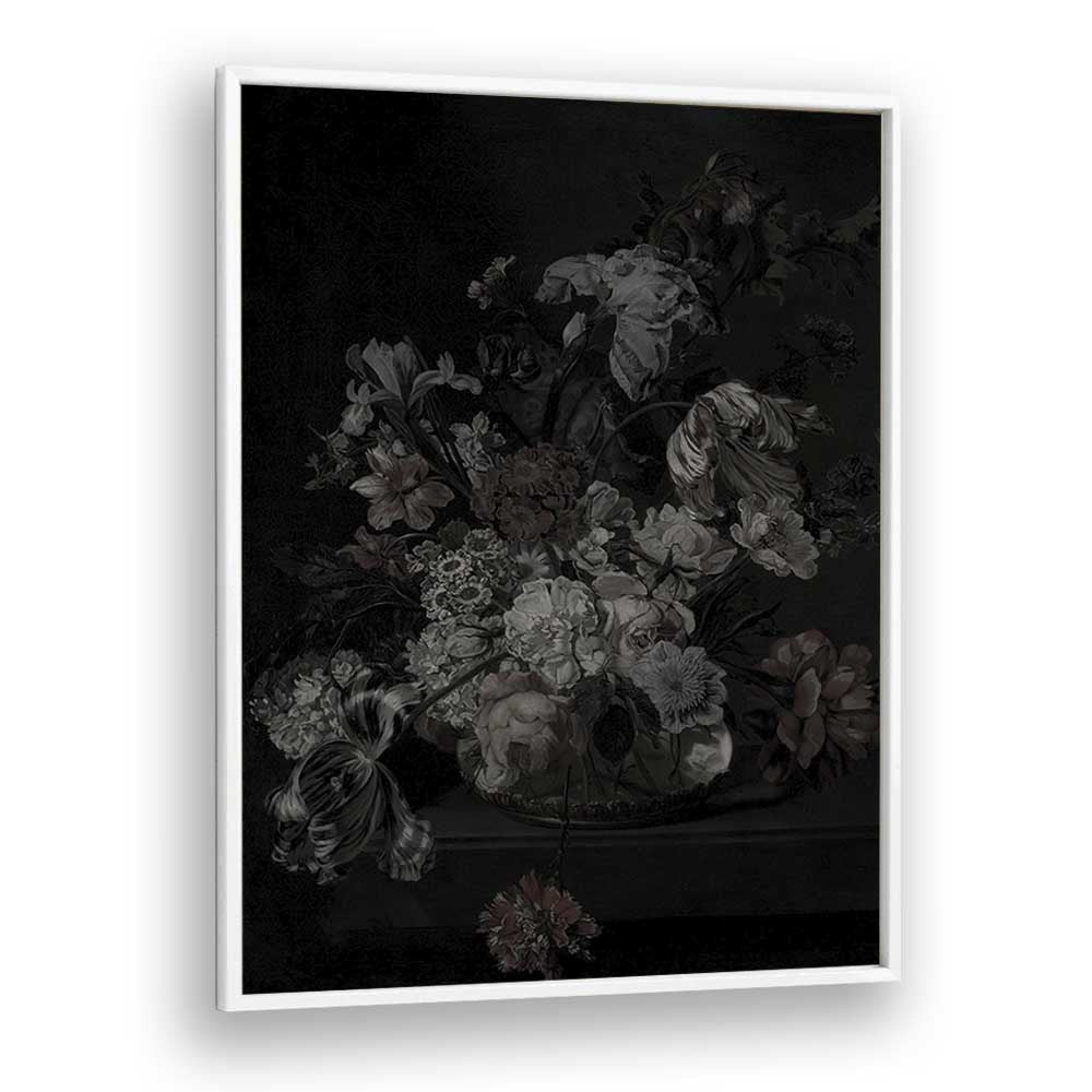 Twilight's Trellis Gothic Wall Art Prints in White Plain Frame