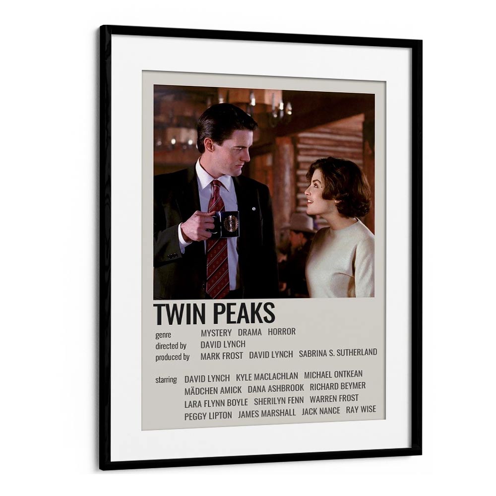 Twin Peaks 1990 Movie Posters in Black Frame With Mount