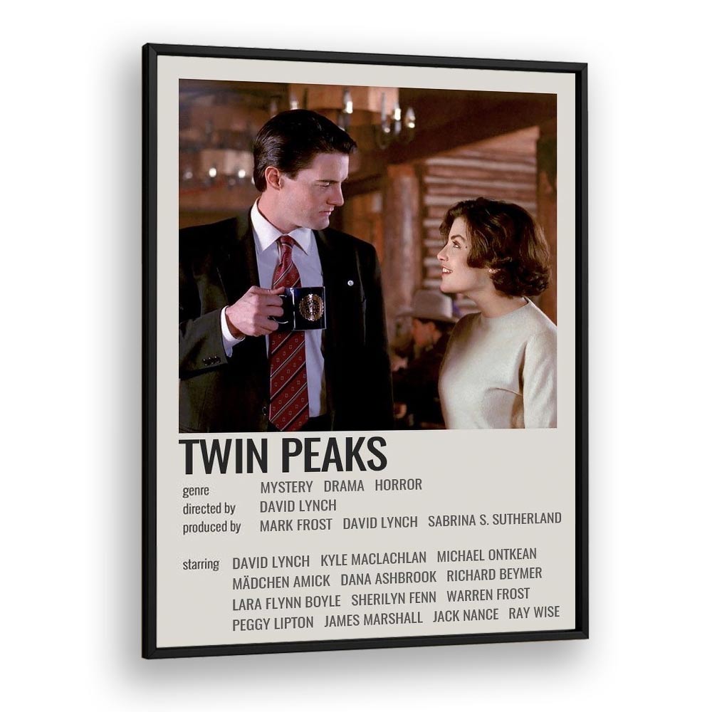 Twin Peaks 1990 Movie Posters in Black Plain Frame