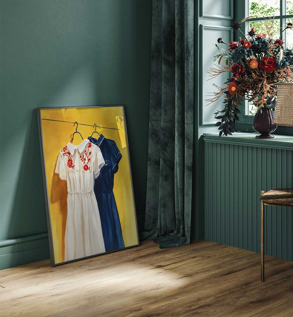 TWO DRESSES , FASHION POSTERS