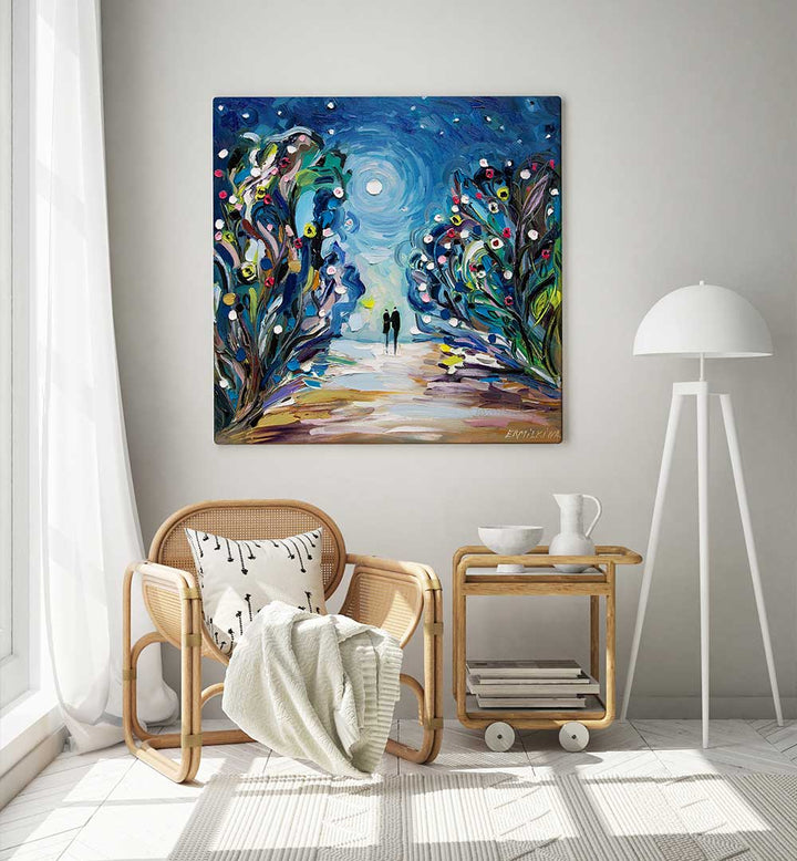 UNDER THE STARS , MODERN IMPRESSIONISM PAINTINGS