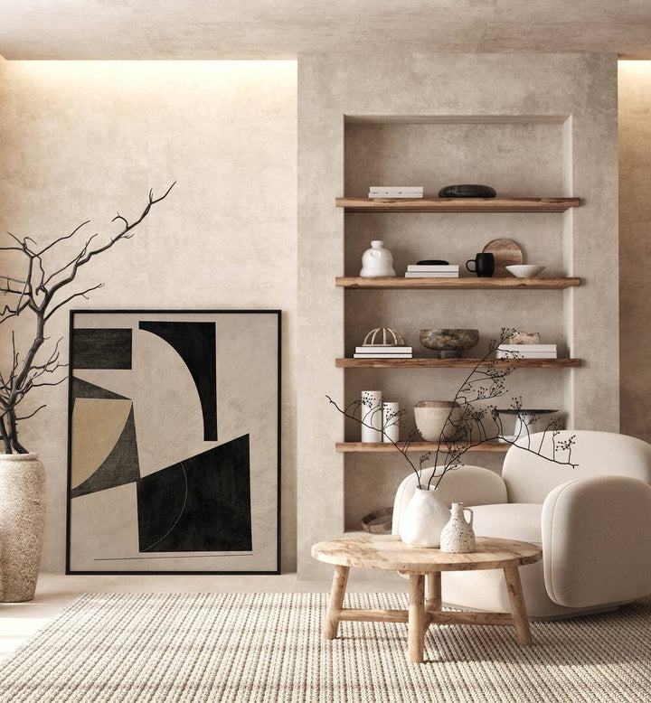Stylish UNFOLD 1 GEOMETRIC ART PRINTS enhance modern interiors, adding elegance to any home or office space.