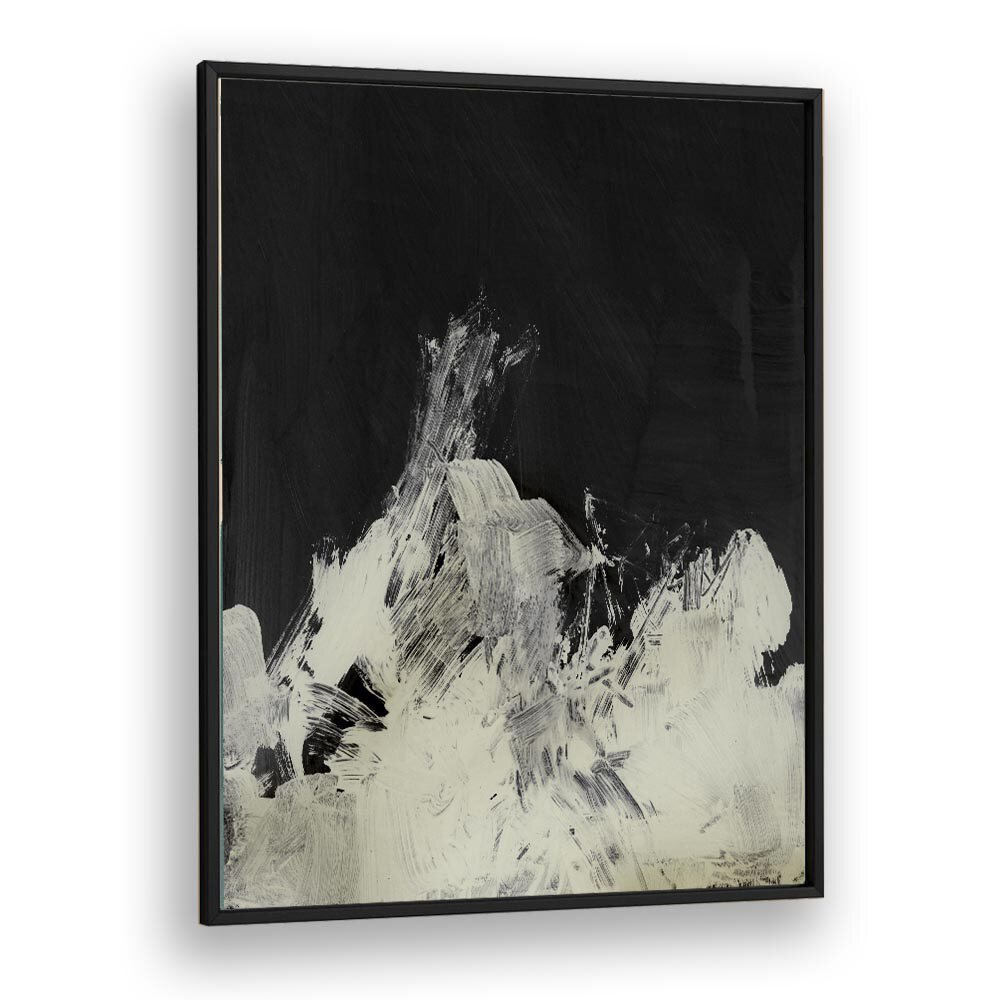 Unsettled By Dan Hob day Abstract Art Artwork in Black Plain Frame
