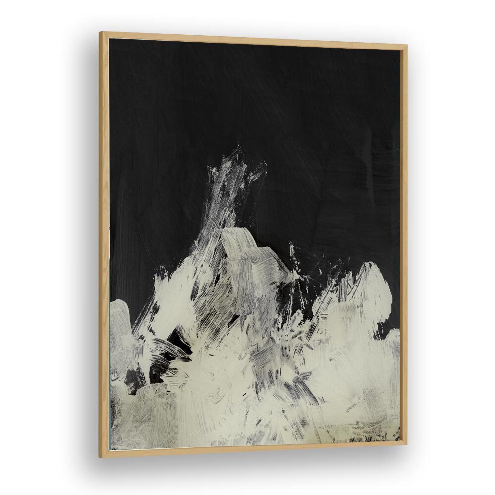 Unsettled By Dan Hob day Abstract Art Artwork in Oak Wood Plain Frame
