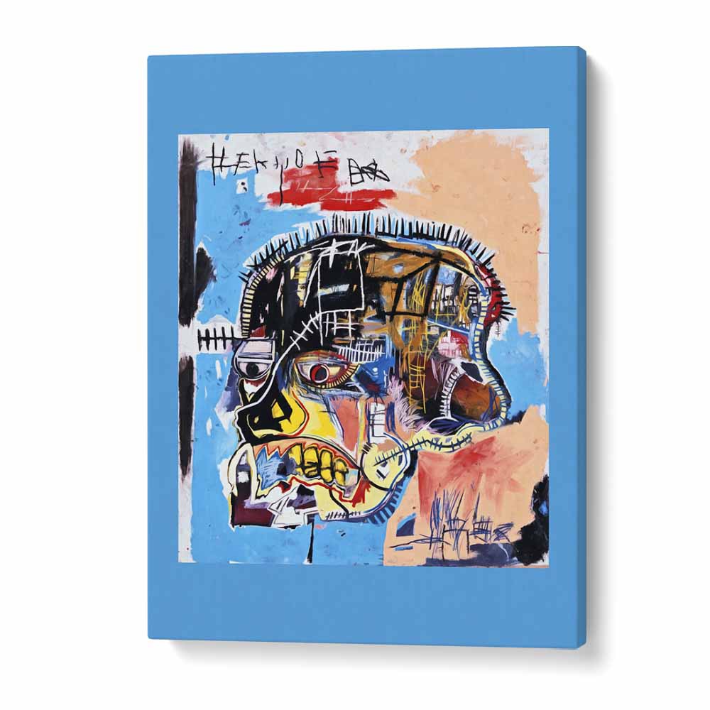 Untitled Scull By Jean Michel Basquiat Pop Art Artwork in Gallery Wrap