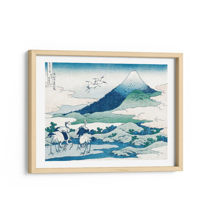 Umezawa Manor In Sagami 1830-1833 By Katsushika Hokusai Japanese Paintings in Oak Wood Frame With Mount