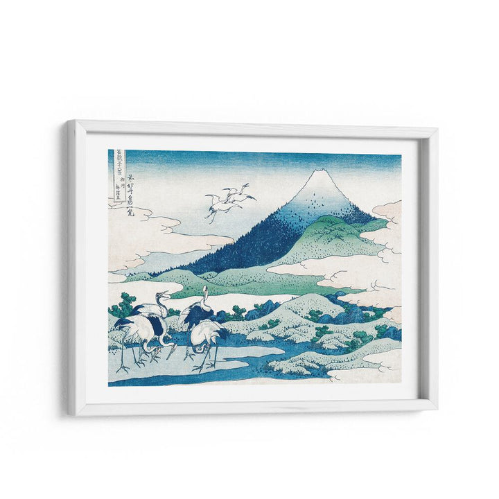 Umezawa Manor In Sagami 1830-1833 By Katsushika Hokusai Japanese Paintings in White Frame With Mount