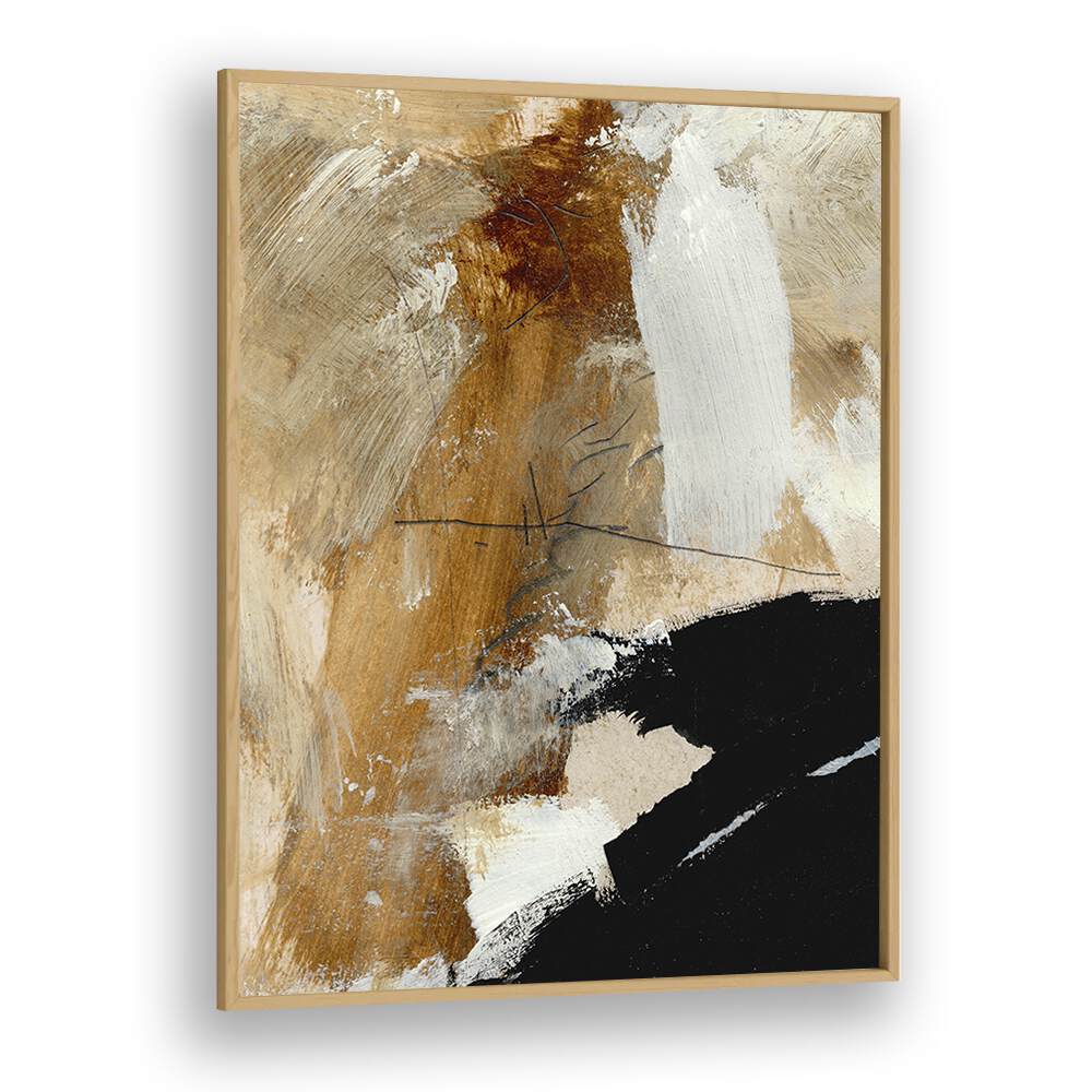 Underneath By Dan Hobday Abstract Art Abstract Paintings in Oak Wood Plain Frame