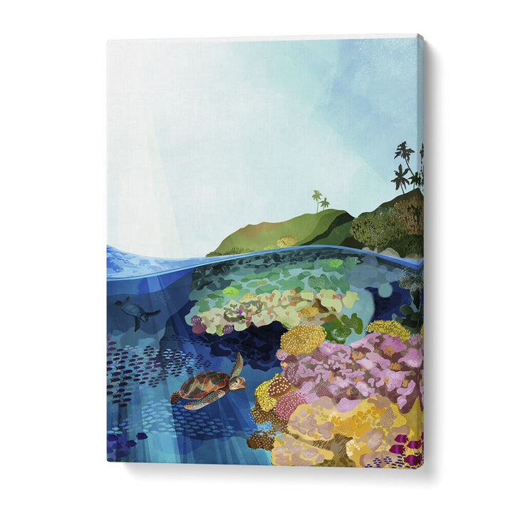 Underwater World by Goed Blauw Kids Paintings in Gallery Wrap