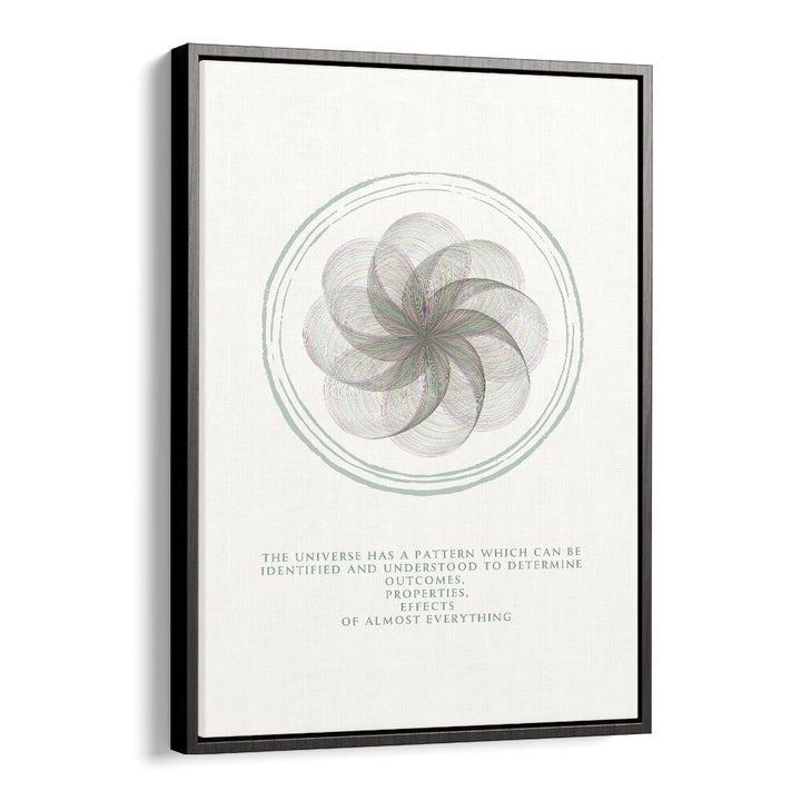 Universe By Grishma Korjani Quotes and Typography Posters in Black Floater Frame