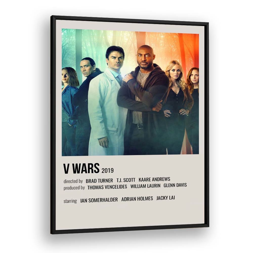 V Wars 2019 Movie Posters in Black Plain Frame