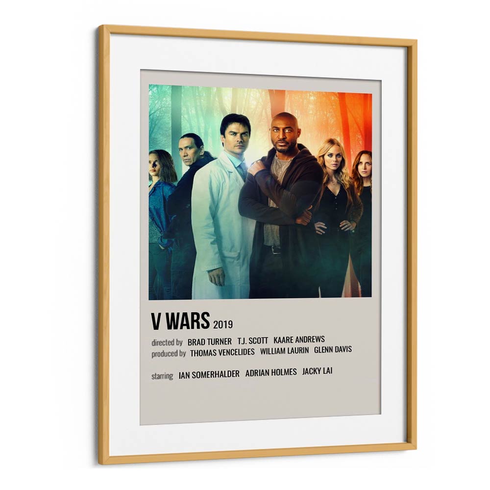 V Wars 2019 Movie Posters in Oak Wood Frame With Mount