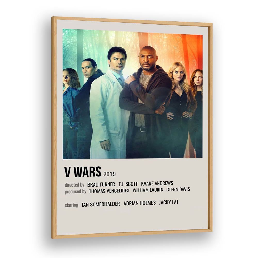 V Wars 2019 Movie Posters in Oak Wood Plain Frame