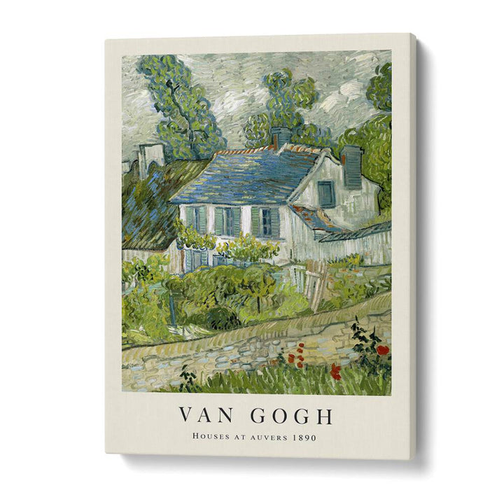 Van Gogh - Houses Of Auvers 1980 Vincent Van Gogh art painting Artwork in Gallery Wrap