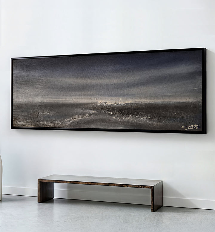 VAST CLOUDY SEASCAPE  , PANORAMIC ART