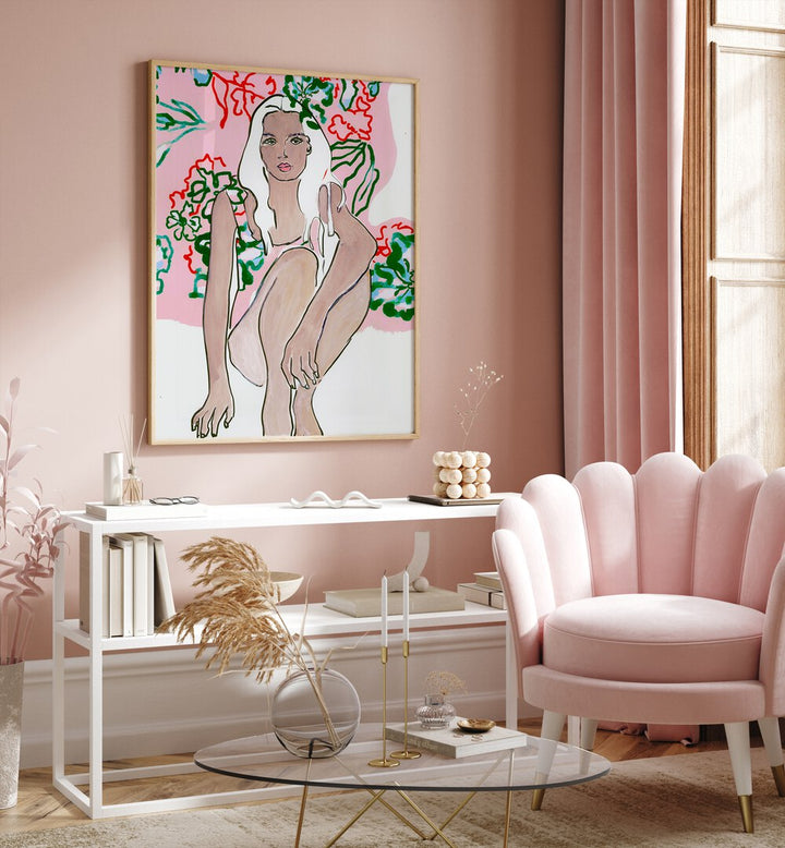 Explore the elegance of VENUSIAN SUMMER, PORTRAITS, featuring stunning figurative illustrations in a chic setting.