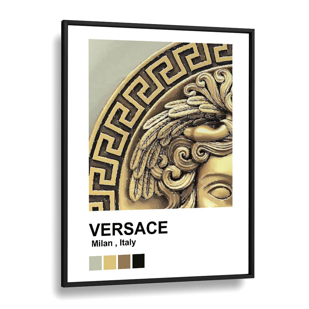 Versace Fashion art Artwork in Black Plain Frame
