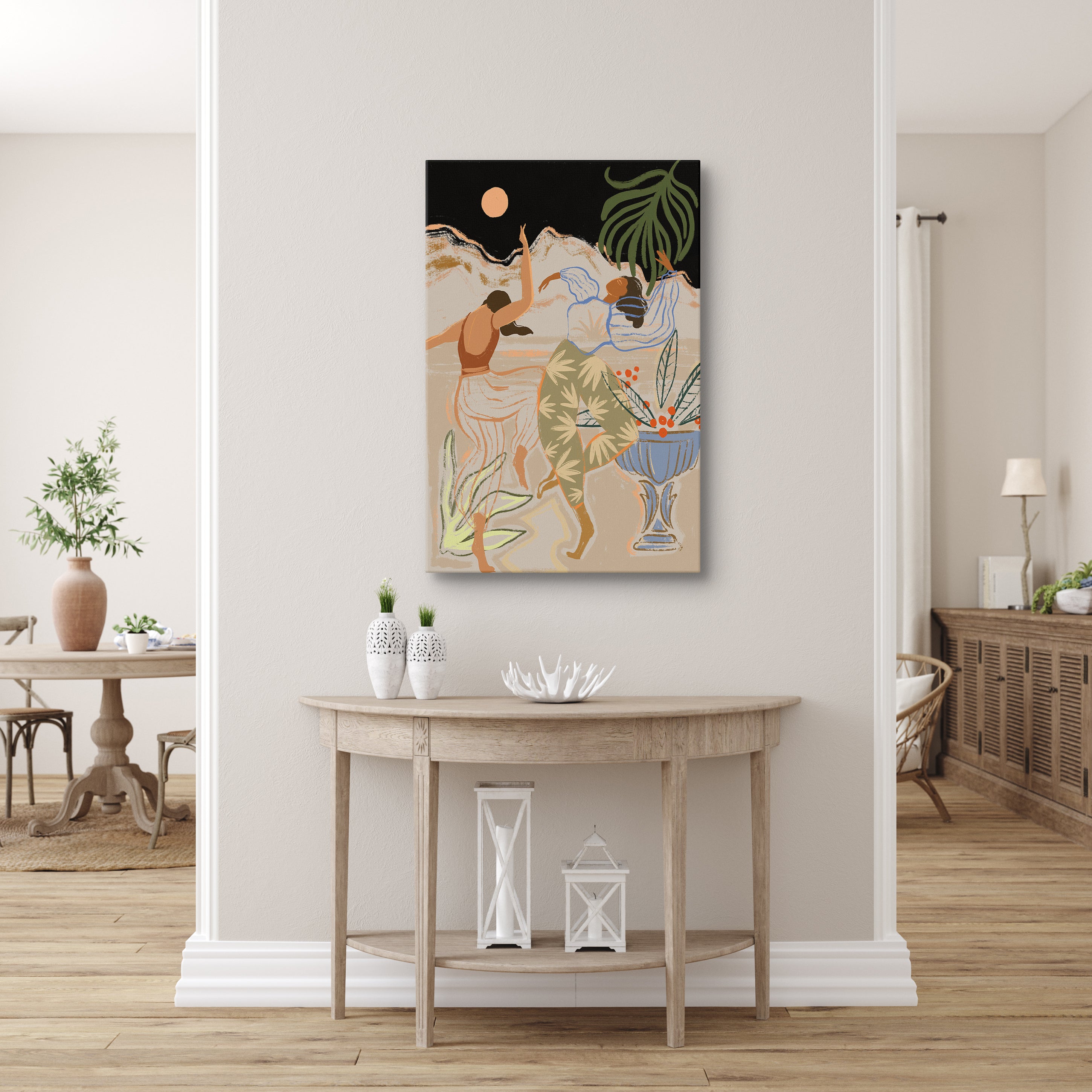 Wabi-Sabi Set of 2 Abstract Paintings for Home Decor – Asianmonk