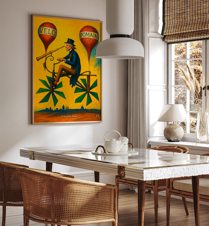VIAJE A LA LUNA , VINTAGE PAINTINGS