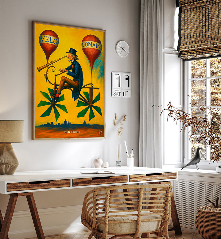 VIAJE A LA LUNA , VINTAGE PAINTINGS