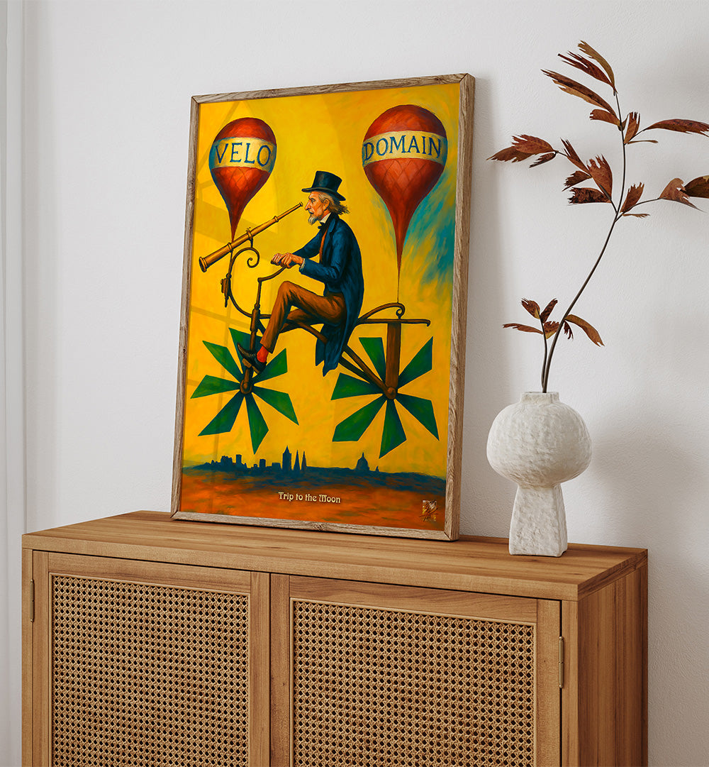 VIAJE A LA LUNA , VINTAGE PAINTINGS