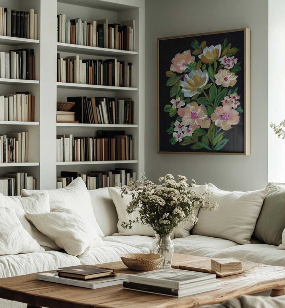 VIBRANT BLOOMS FLOWERS , FLORAL FLOWER PAINTINGS