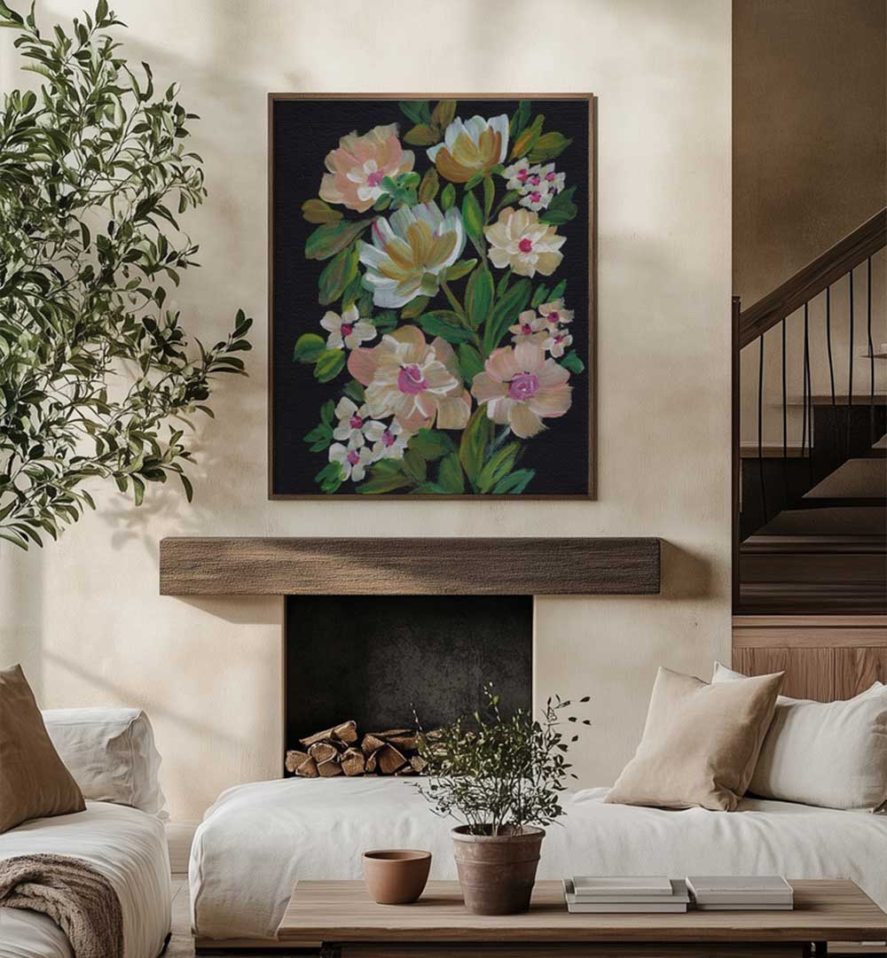 VIBRANT BLOOMS FLOWERS , FLORAL FLOWER PAINTINGS
