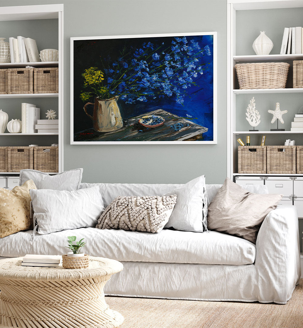 VIBRANT BLUE STILL LIFE