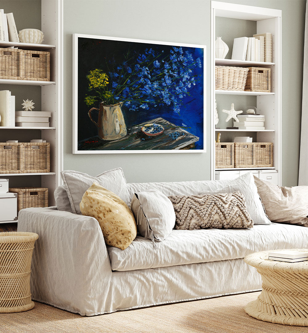VIBRANT BLUE STILL LIFE