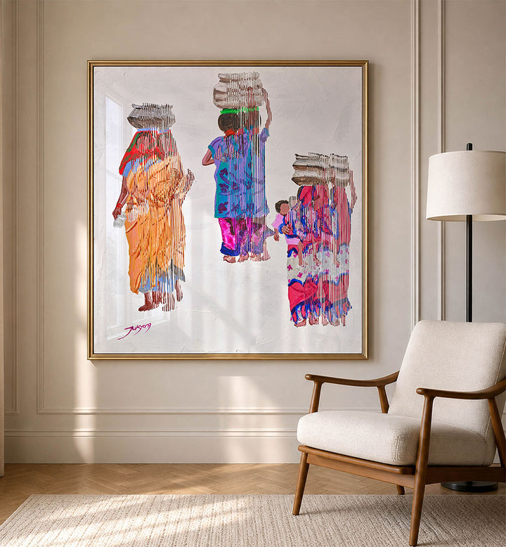 VIBRANT CARRYING WOMEN