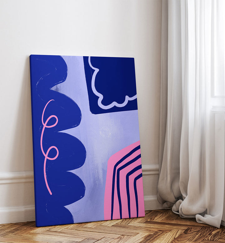 VIBRANT CURVES FLOW , ABSTRACT PAINTINGS